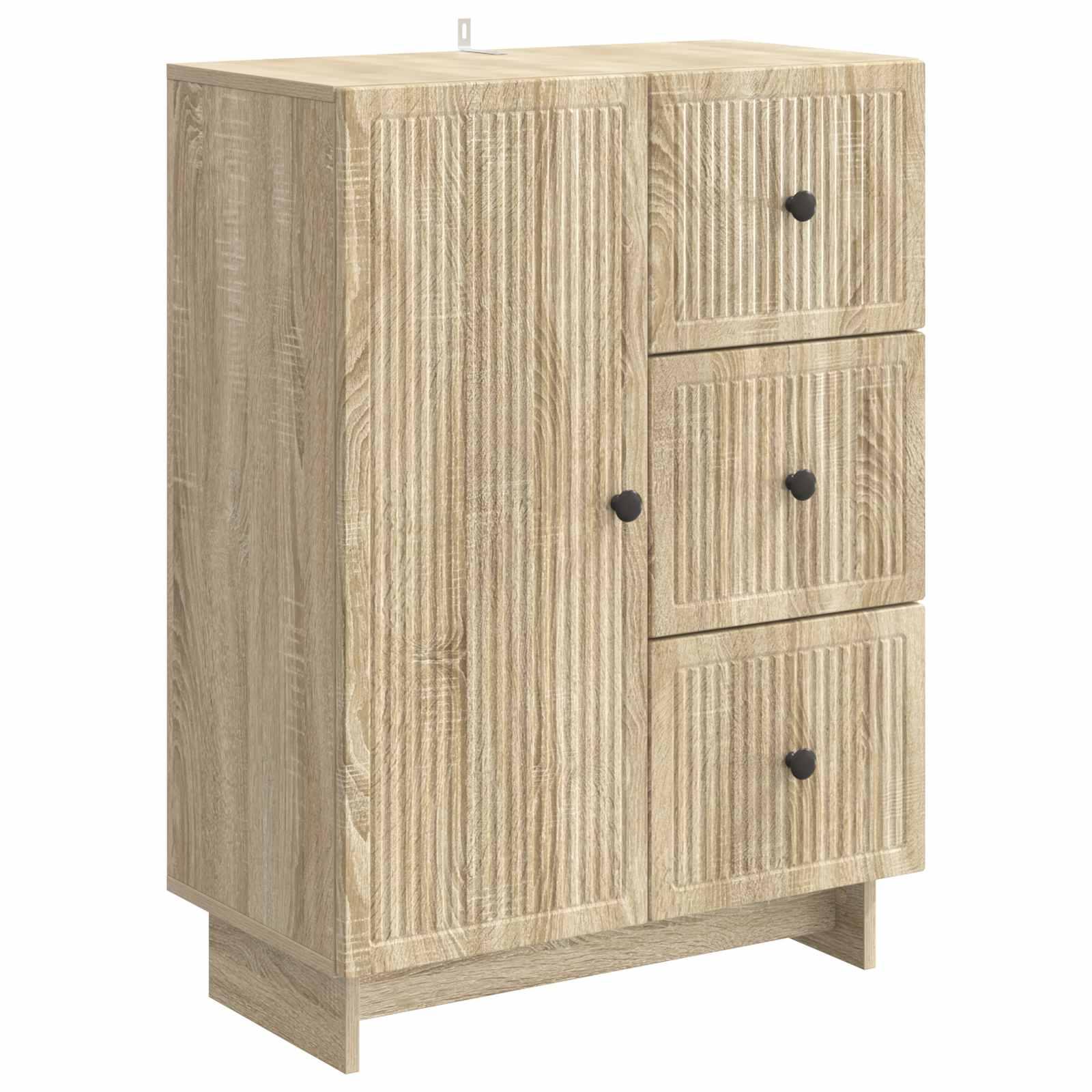 Sidebord Sonoma-eg 66 x 34,5 x 90 cm Konstrueret træ