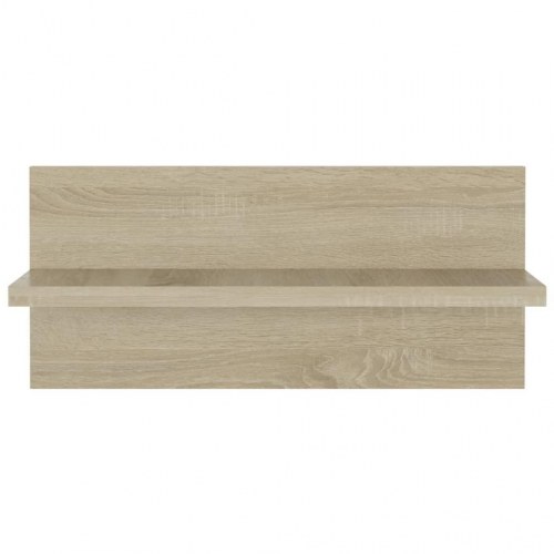 Væghængte hylder 2 stk. 40x11,5x18 cm konstrueret træ sonoma-eg