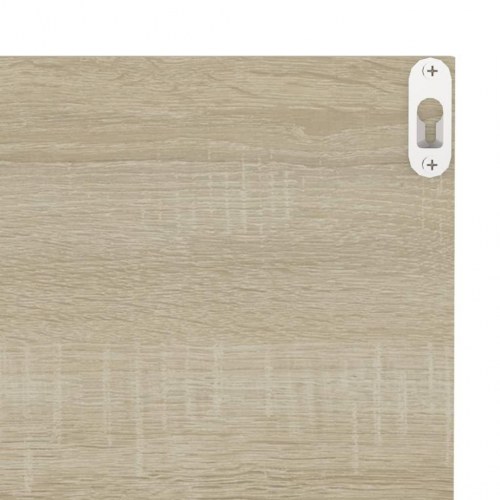 Væghængte hylder 2 stk. 40x11,5x18 cm konstrueret træ sonoma-eg