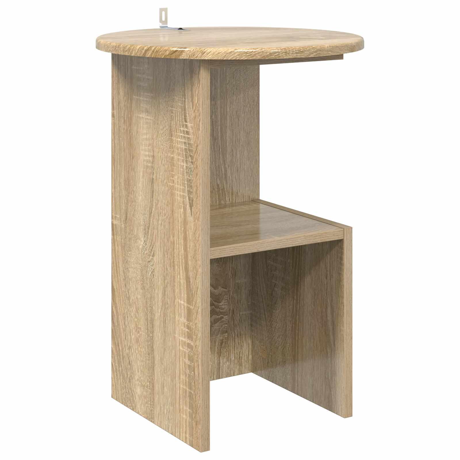 Sidebord Sonoma-eg Ø 39,5 x 55 cm Konstrueret træ