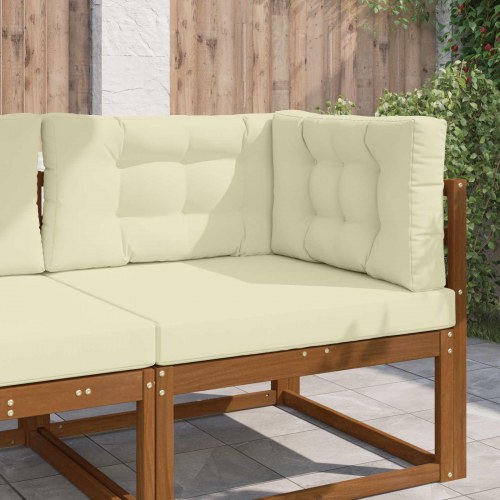 Udendørs Sofa Pude 3 stk Creme Polyester
