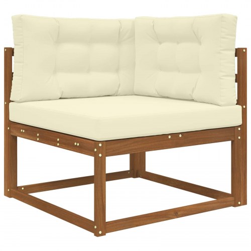Udendørs Sofa Pude 3 stk Creme Polyester