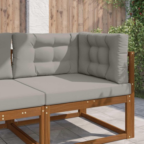 Udendørs Sofa Pude 3 stk Grå Polyester