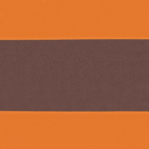 Altan skærm i Oxford-stof 110 × 500 cm - orange/brun, stribet