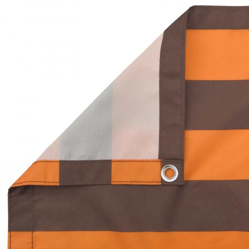Altan skærm i Oxford stof - orange/brun, 100 × 500 cm