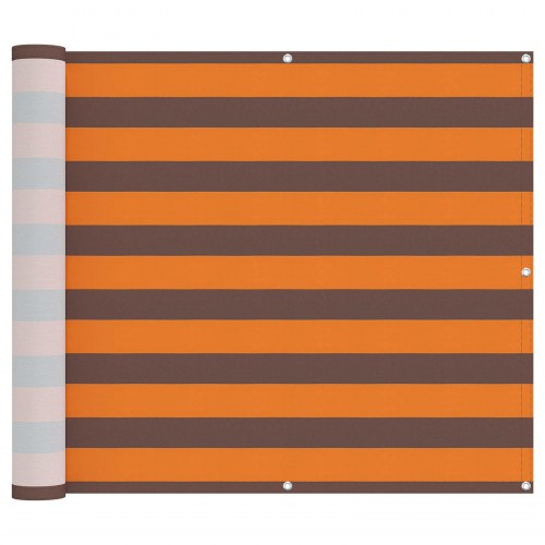 Altan skærm i oxford stof - orange/brun, 100 × 300 cm