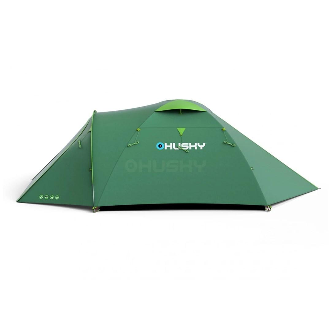 Husky Namiot turystyczny trzyosobowy BIZON 3 PLUS 220 x 410 x 130 cm 5 2kg zielony