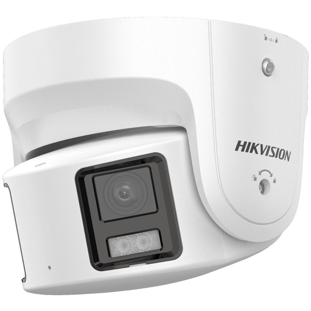 Hikvision Pro Series EasyIP 4.0 with ColorVu DS-2CD2387G2P-LSU/SL - Netværksovervågning/panoramisk kamera - panonering / hældningsvinkel - kanontårn - støvresistent/vandresistent - farve (Dag/nat) - 8 MP - 5120 x 1440 - M16 montering - fast irisblænder - fast brændvidde - audio - LAN 10/100 - H.264, H.265, H.264+, H.265+, MJPEG - DC 12 V / PoE klasse 3
