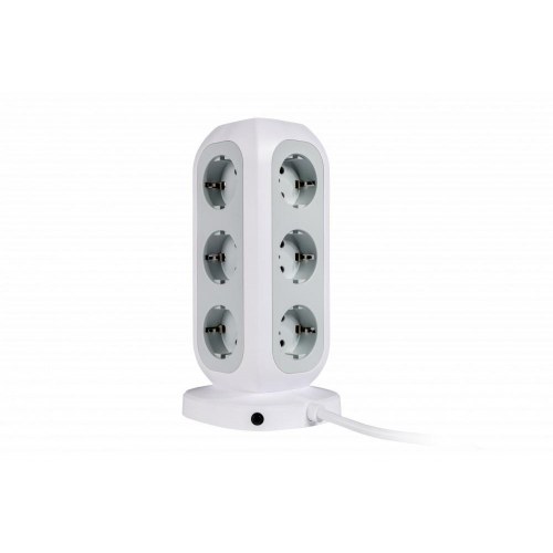 Verbatim 49547 forlængerstation med 11 stikudtag og USB – hvid