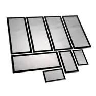Demciflex støvfilter-sæt til Lian Li PC-O11 Air - sort/sort