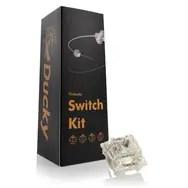 Klaviatūra Ducky Gateron G Pro Baltas Switches, mechaniniai, 3-Pin, linear, MX-Stem, 38g –  110 vnt