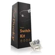 Ducky Gateron G Pro Silver kontakter – mekaniske 3-pin, lineære, MX-stem, 45 g – 110 stk