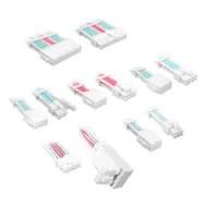Kolink Core Pro flettet kabel-forlængersæt 12V-2x6 Type 2 - Brilliant White/Neon Blue/Pure Pink
