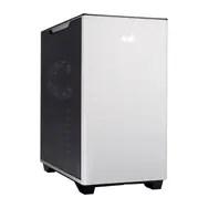 IN WIN A5 midi-tower kabinet med hærdet glas – hvid