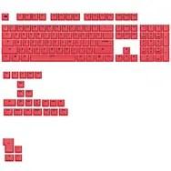 Glorious GPBT Basics keycaps - ANSI, PBT, dye‑sub - rød
