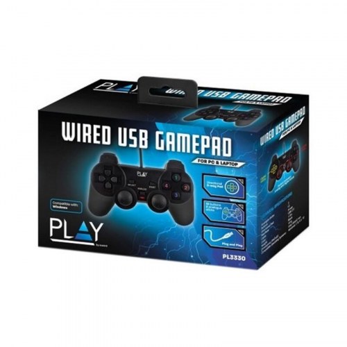 Gamepad til PC Ewent PL3330 - kablet USB 2.0, sort