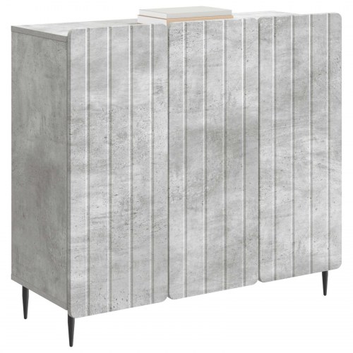 Sidebord Betongrå 89 x 34,5 x 82 cm Konstrueret træ