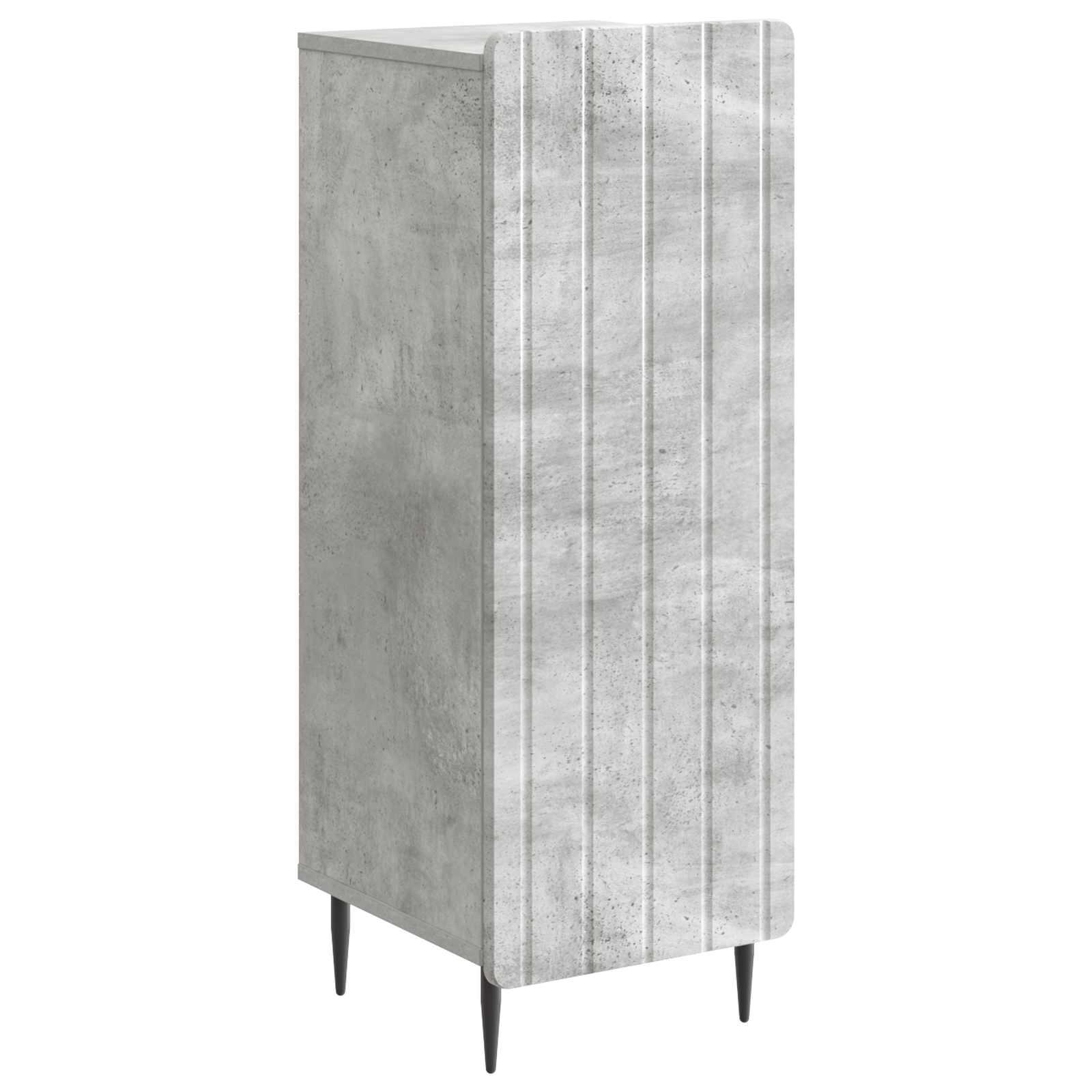 Sidebord Betongrå 34,5 x 33 x 92 cm Konstrueret træ