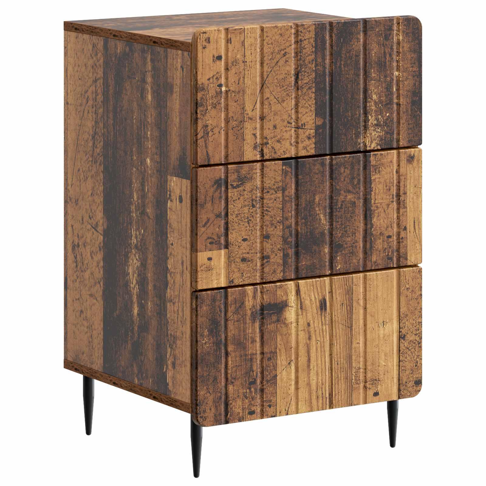 Natskab Med Skuffe 43x 41 X 68 Cm Konstrueret Træ - Gammelt træ