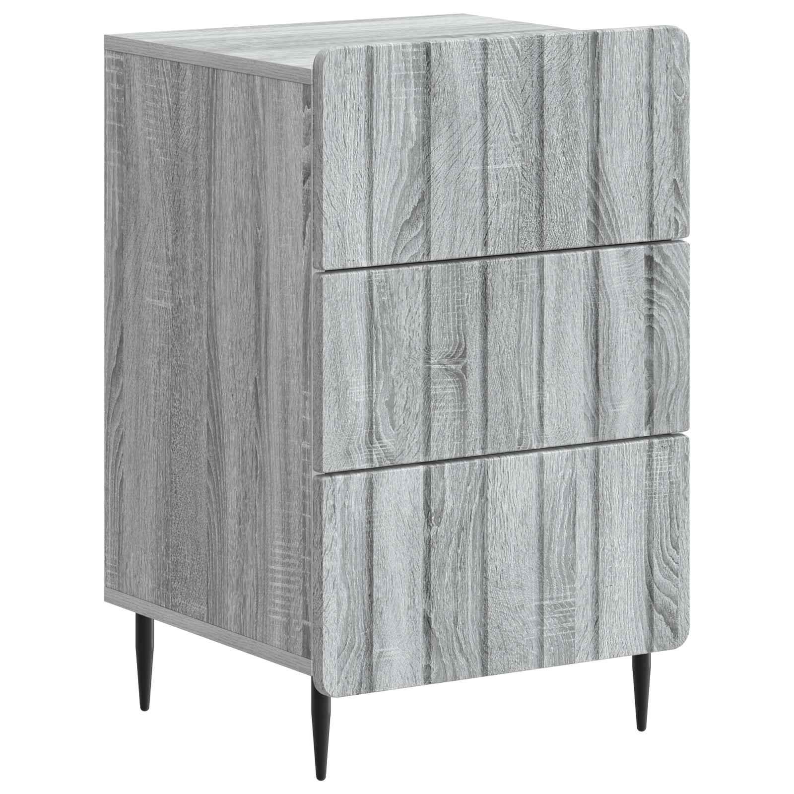 Natskab Med Skuffe 43x 41 X 68 Cm Konstrueret Træ - Grå sonoma-eg