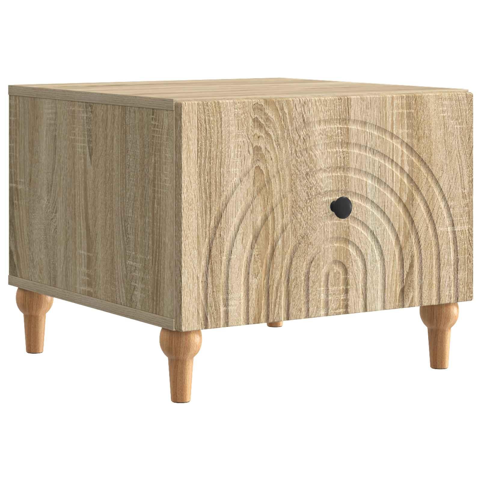 Sofabord med skuffe Sonoma-eg 49 x 50 x 40 cm Konstrueret træ