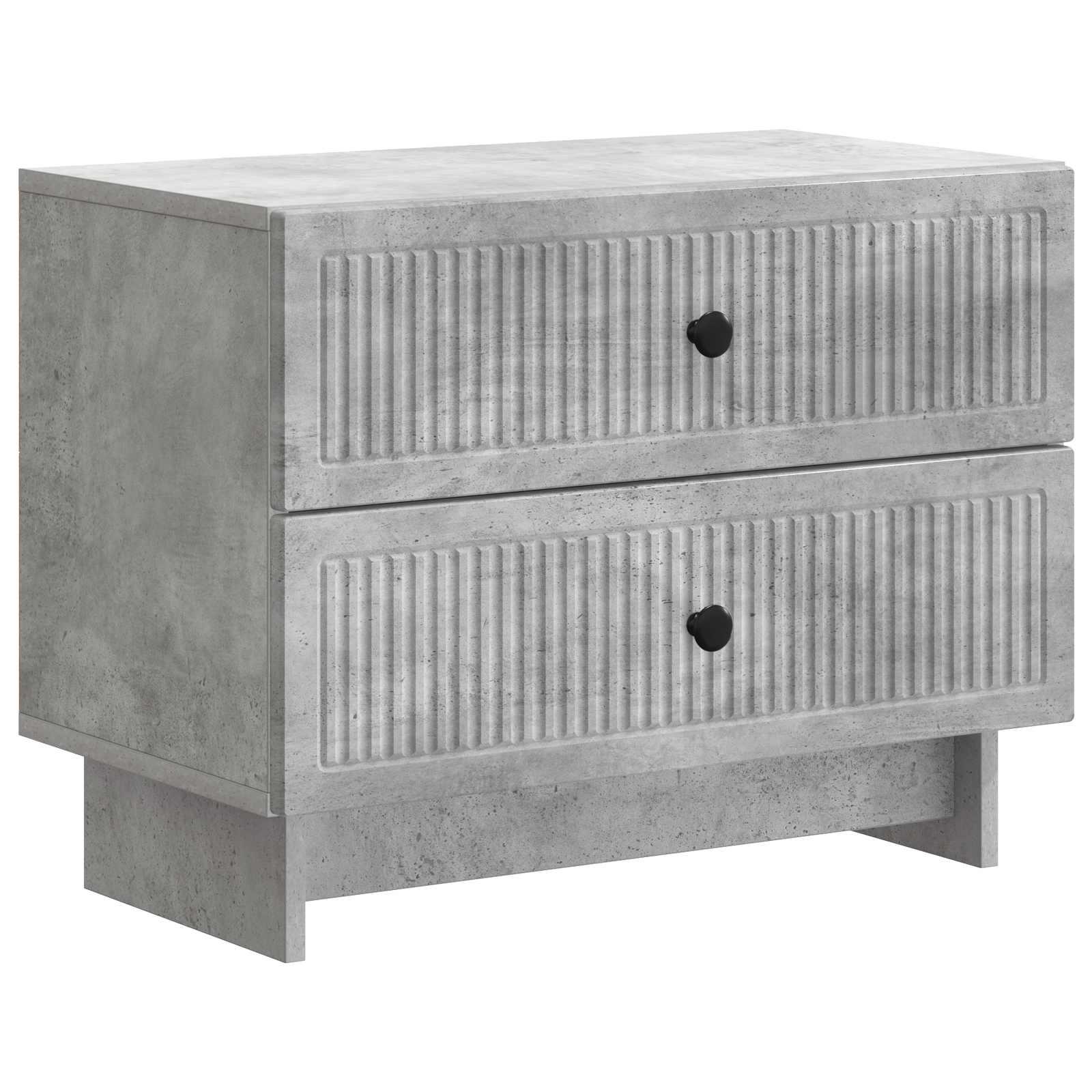 Natskab med skuffe Betongrå 62 x 34,5 x 47,5 cm Konstrueret træ