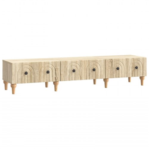 TV-skab med skuffe Sonoma-eg 147 x 34,5 x 30 cm Konstrueret træ