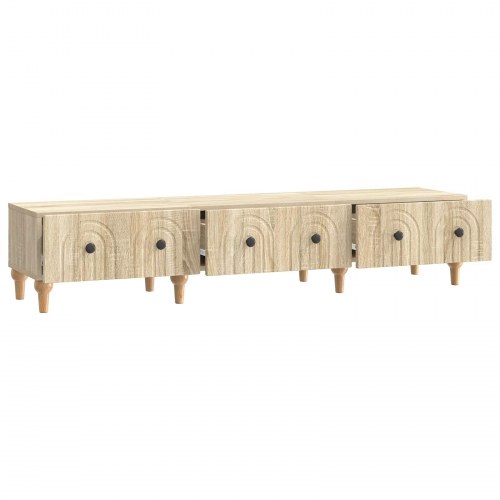 TV-skab med skuffe Sonoma-eg 147 x 34,5 x 30 cm Konstrueret træ