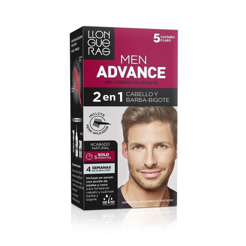 Hårfarve til mænd Llongueras Men Advance 5 Klar Kastanje - semi-permanent
