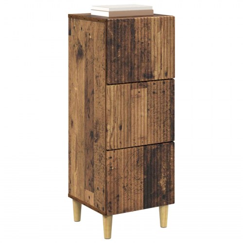 Skuffeskab Gammelt træ 33 x 34,5 x 90 cm Konstrueret træ