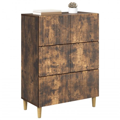 Skuffeskab Røget eg 66 x 34,5 x 90 cm Konstrueret træ