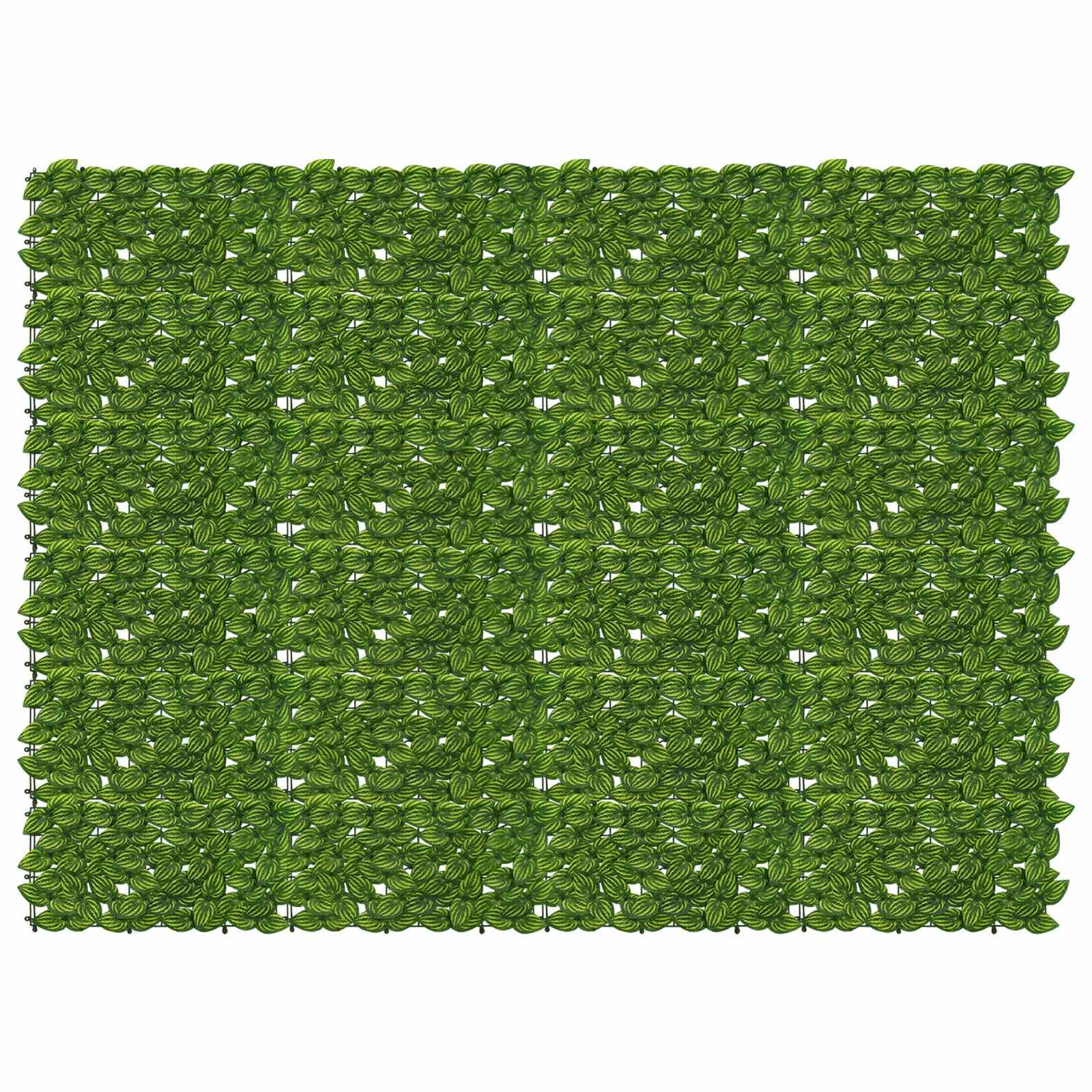 Altanscreen med blade Grøn og Gul 200 x 150 cm