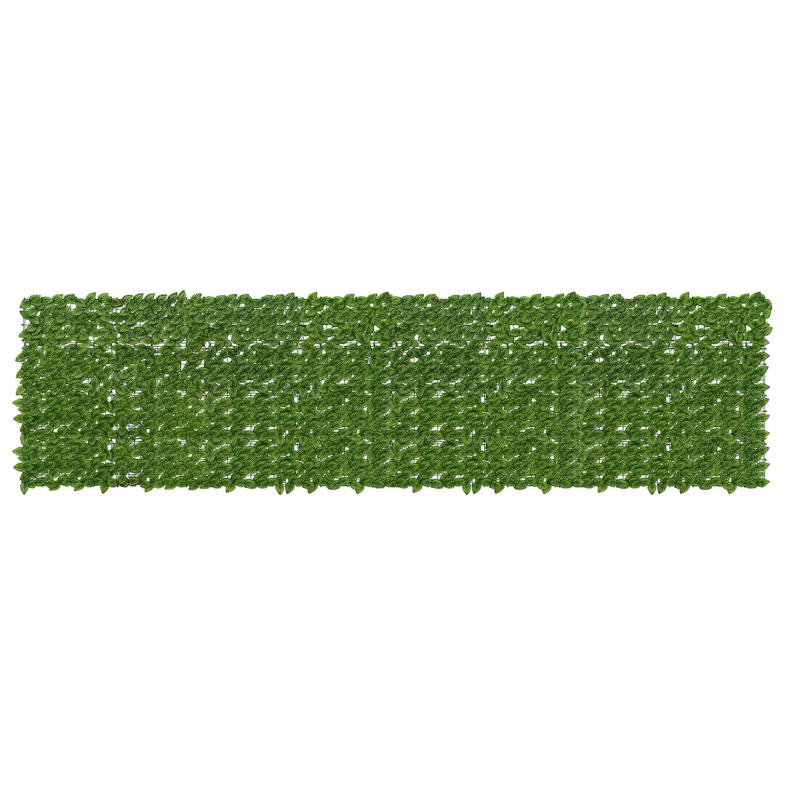 Altanscreen med blade Grøn og Gul 400 x 100 cm