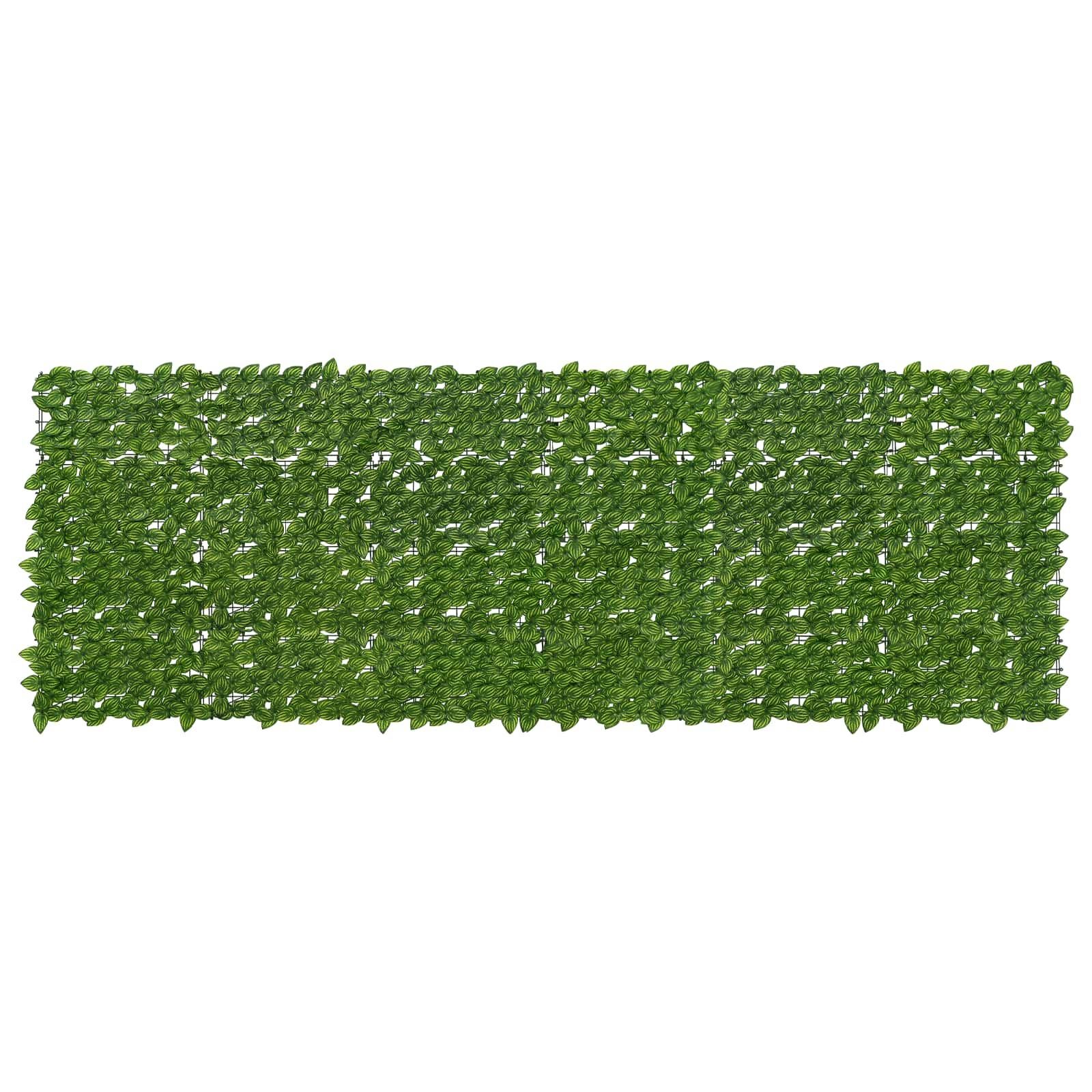 Altanscreen med blade Grøn og Gul 300 x 100 cm