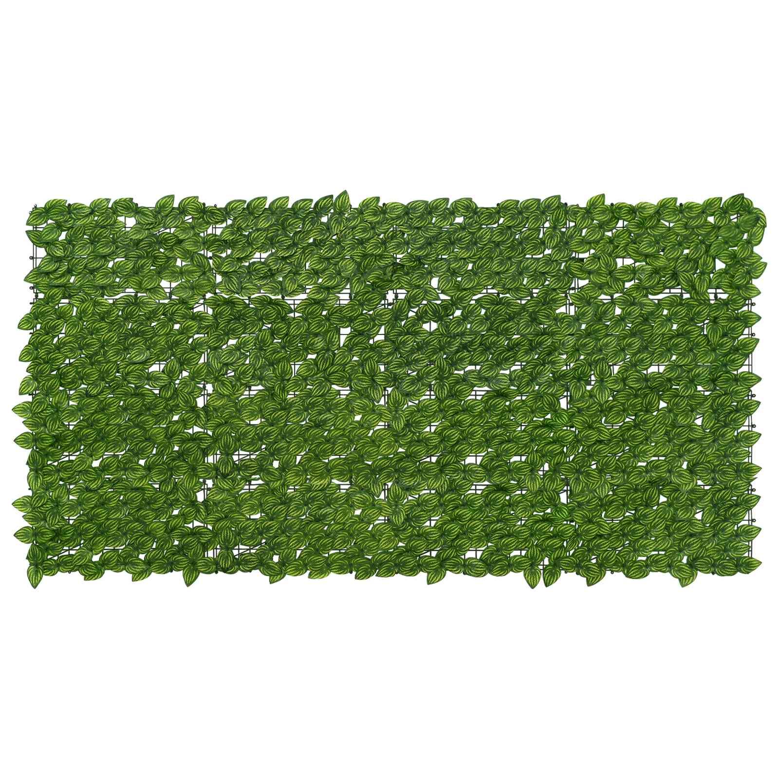Altanscreen med blade Grøn og Gul 200 x 100 cm