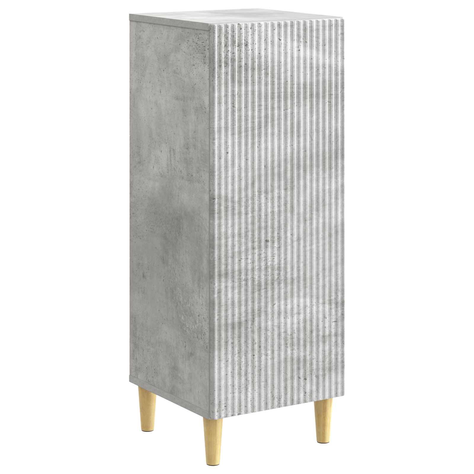 Sidebord Betongrå 33 x 34,5 x 90 cm Konstrueret træ