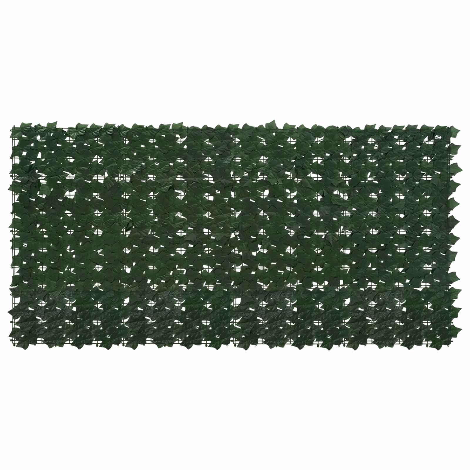 Altanscreen med blade Mørkegrøn 200 x 100 cm