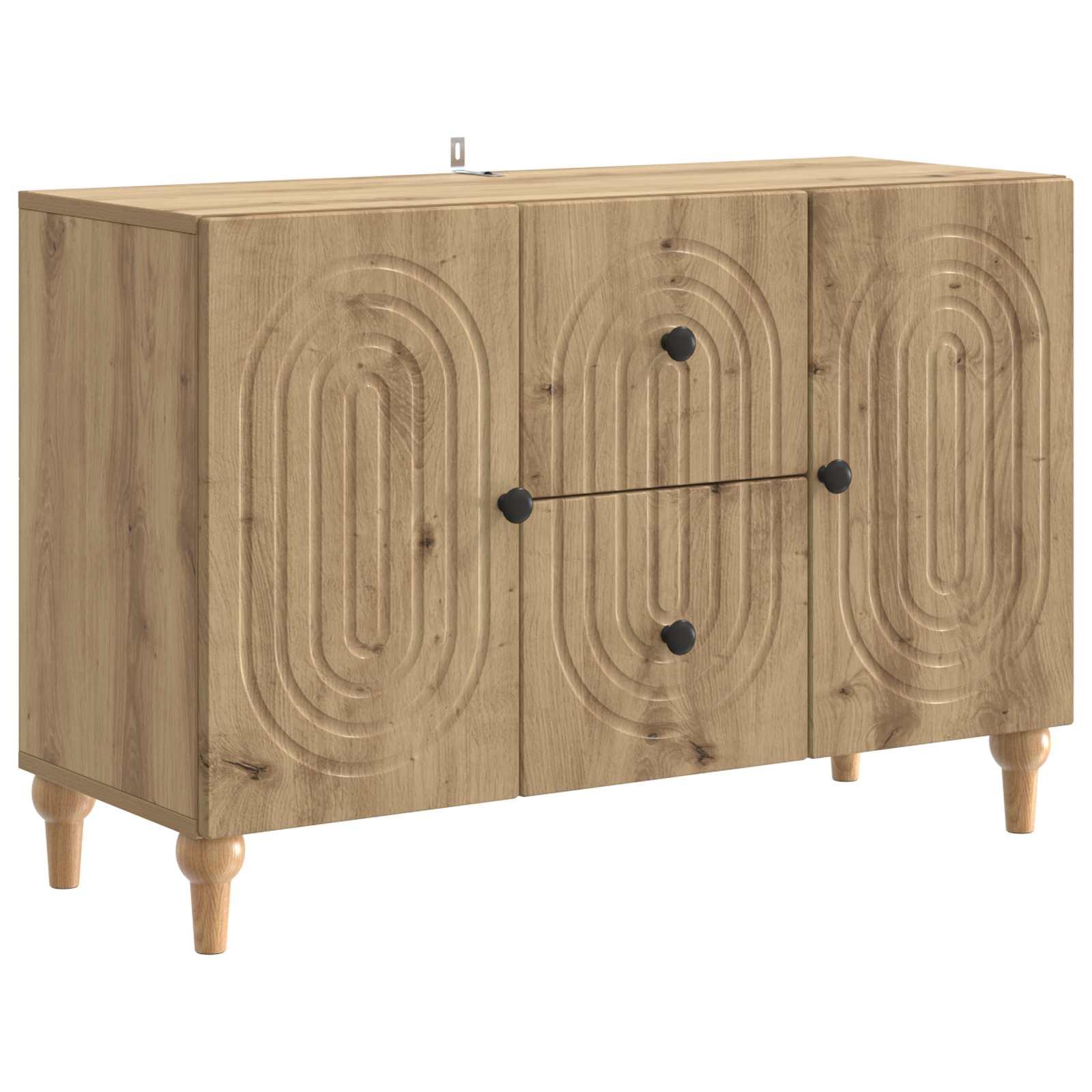 TV-skab med skuffe Artisan-eg 89 x 34,5 x 60 cm Konstrueret træ