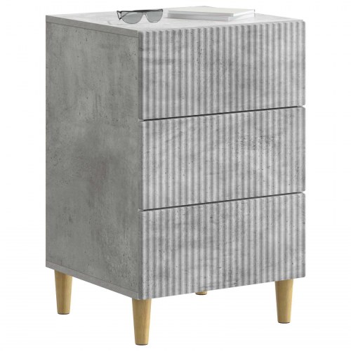 Natskab med skuffe Betongrå 43 x 41 x 66,5 cm Konstrueret træ
