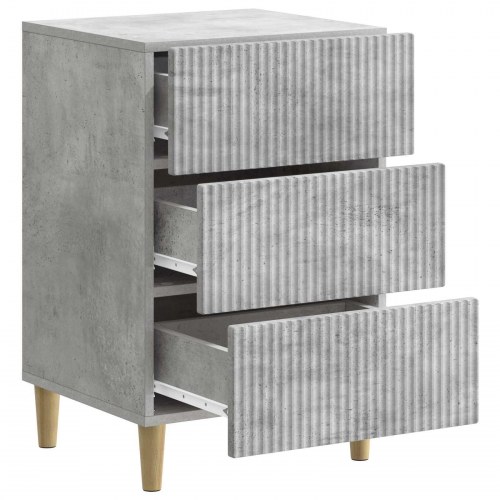 Natskab med skuffe Betongrå 43 x 41 x 66,5 cm Konstrueret træ