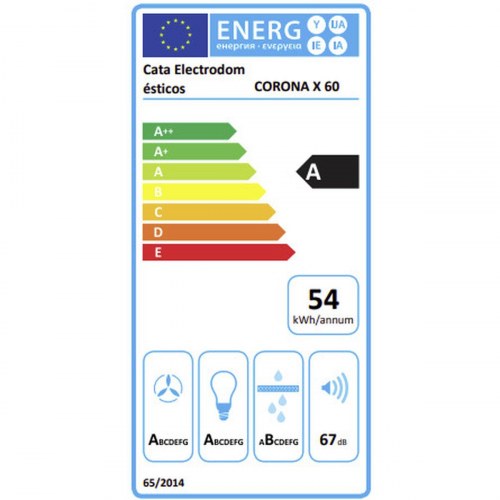 Cata Corona X60/C væghængt konventionel emhætte