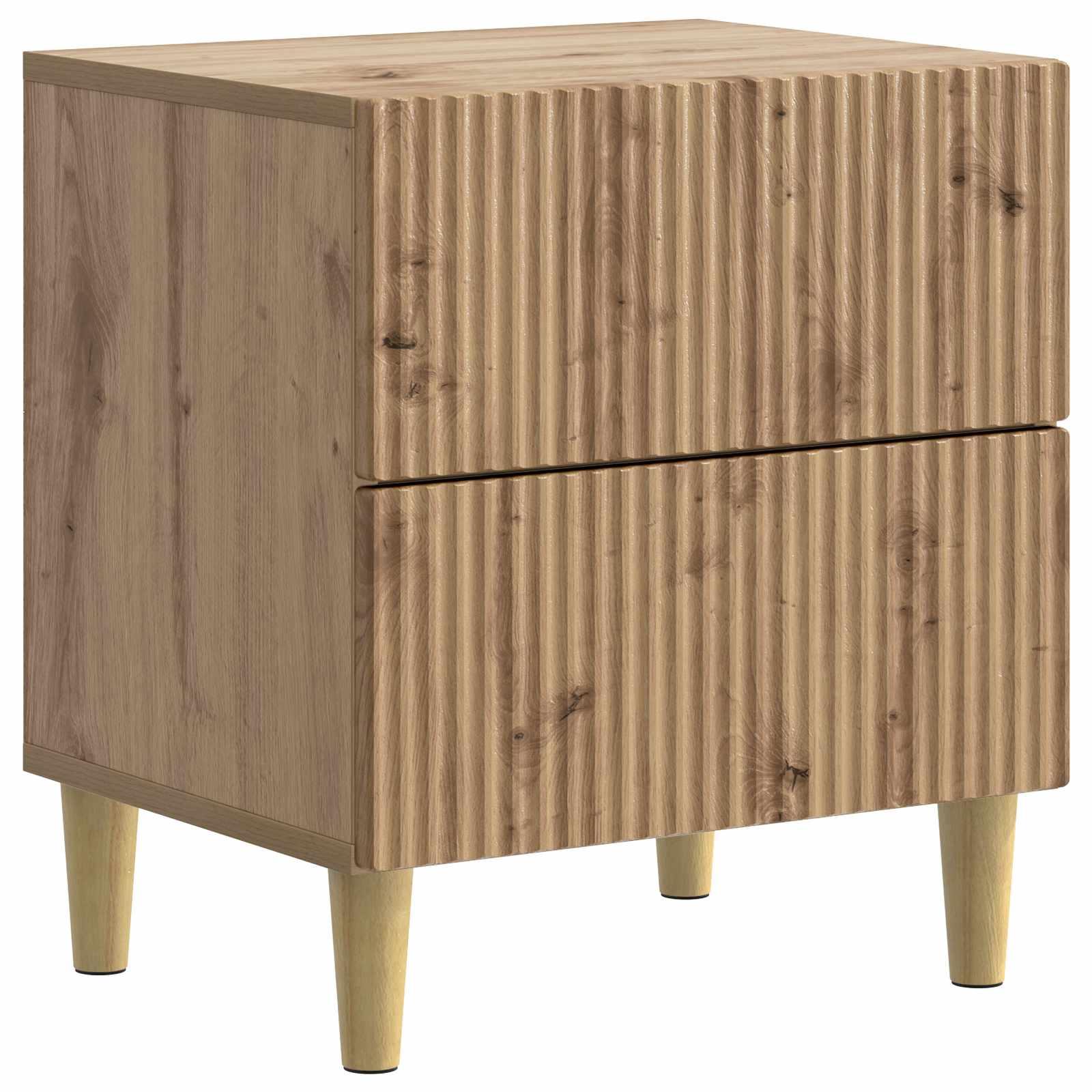 Natskab med skuffe Artisan-eg 43 x 34,5 x 48 cm Konstrueret træ