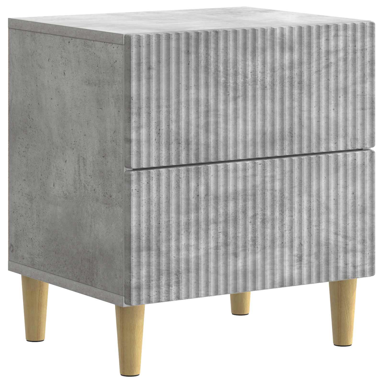 Natskab med skuffe Betongrå 43 x 34,5 x 48 cm Konstrueret træ
