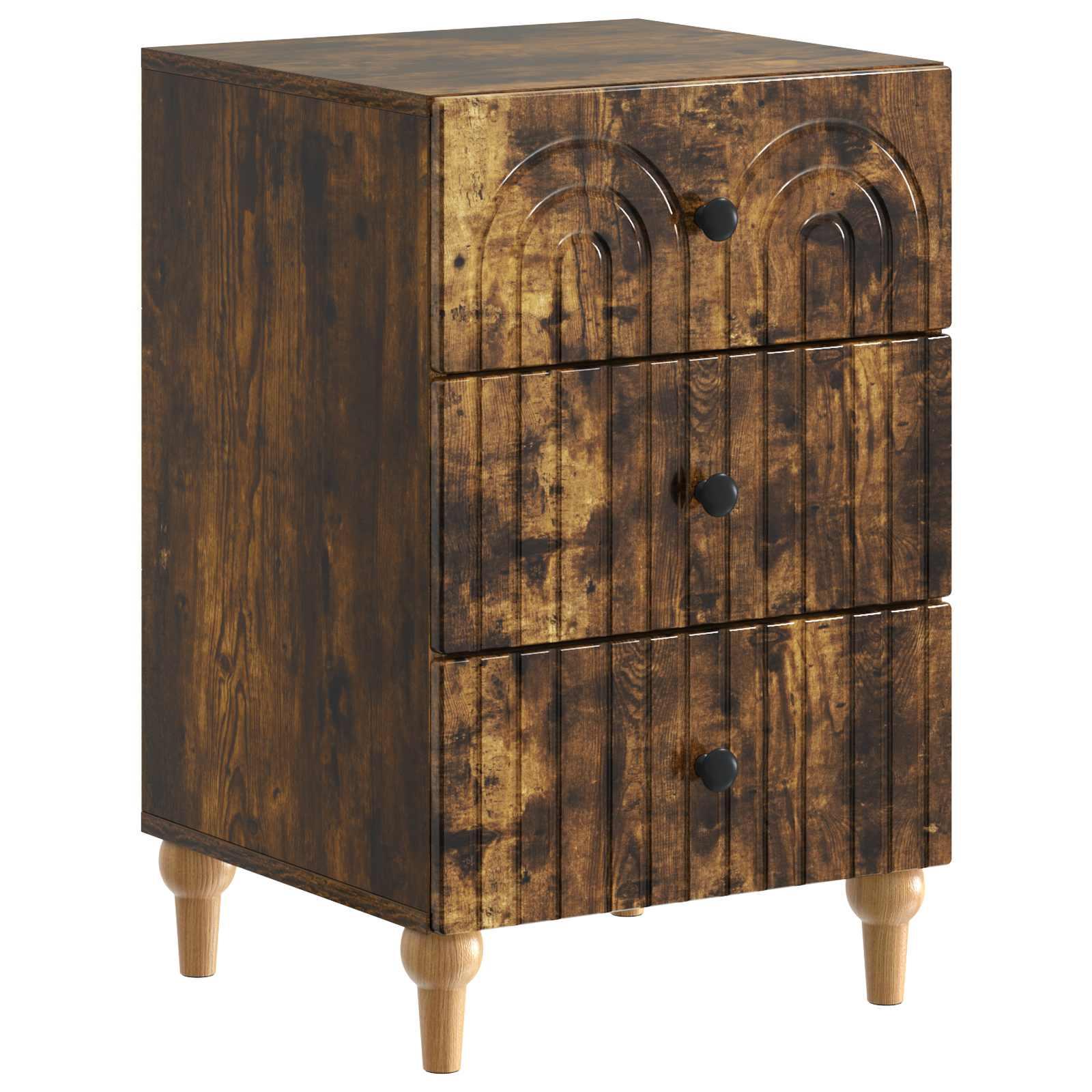 Natskab med skuffe Røget eg 43x 41 x 66,5 cm Konstrueret træ