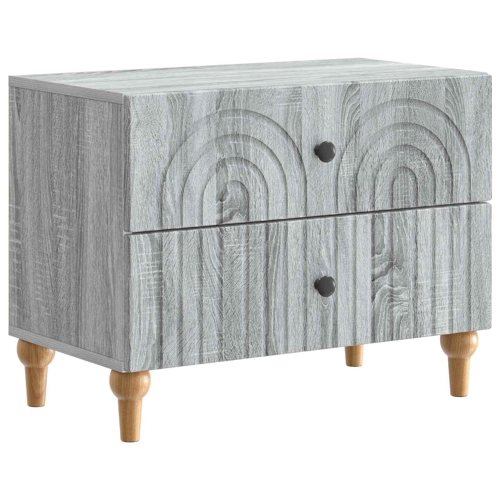 Natskab Grå sonoma-eg 62 x 34,5 x 48 cm Konstrueret træ