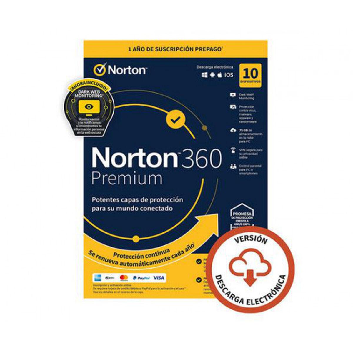 Norton 360 Premium - antivirus til Windows, 75 GB, 1 bruger (digital download)