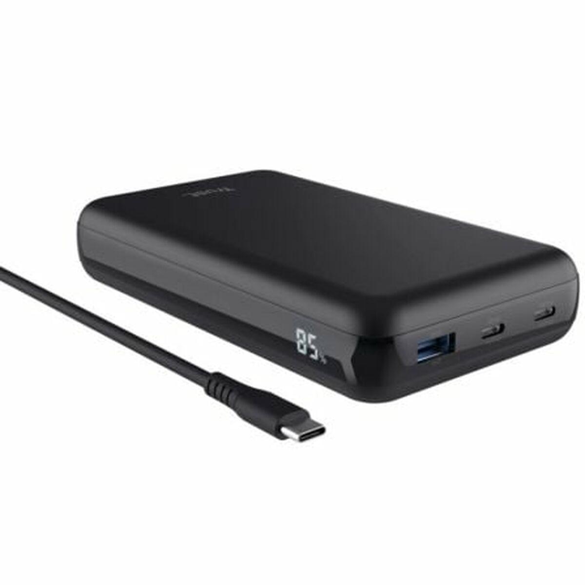 Trust 25240 powerbank 20.000 mAh - sort, 100 W USB‑C/USB-A