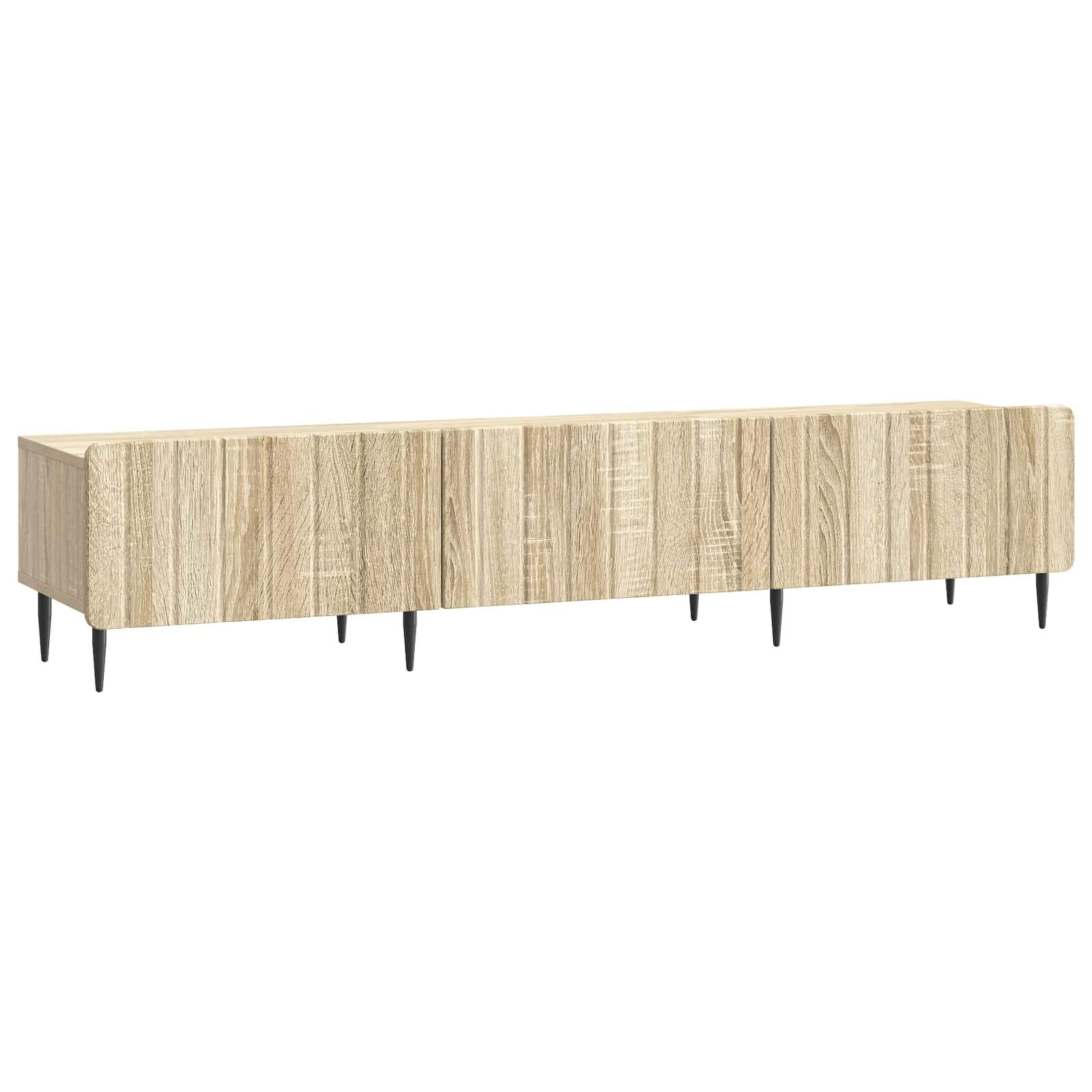 TV-skab med skuffe Sonoma-eg 147 x 34,5 x 32 cm Konstrueret træ