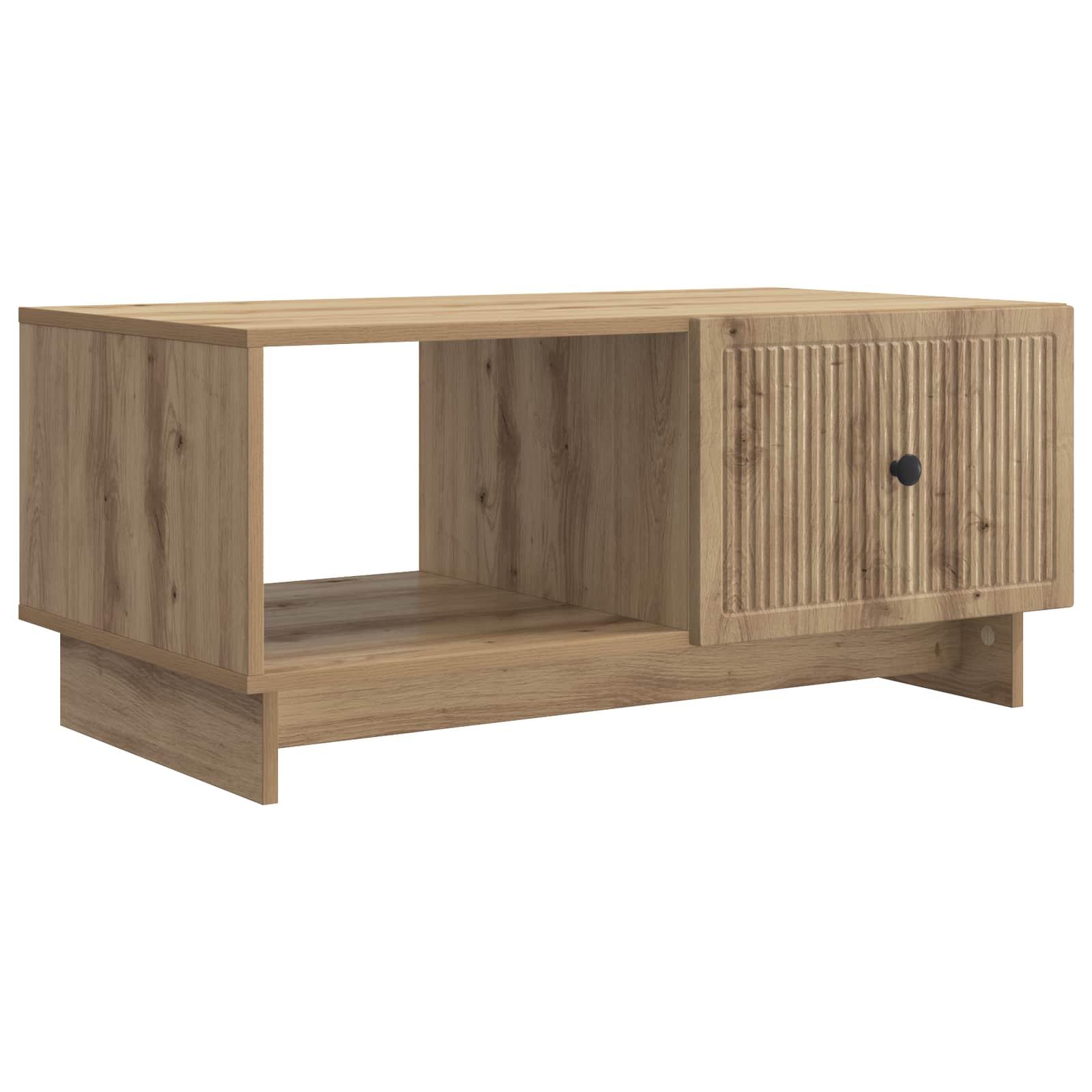Sofabord Artisan-eg 90 x 50 x 40 cm Konstrueret træ