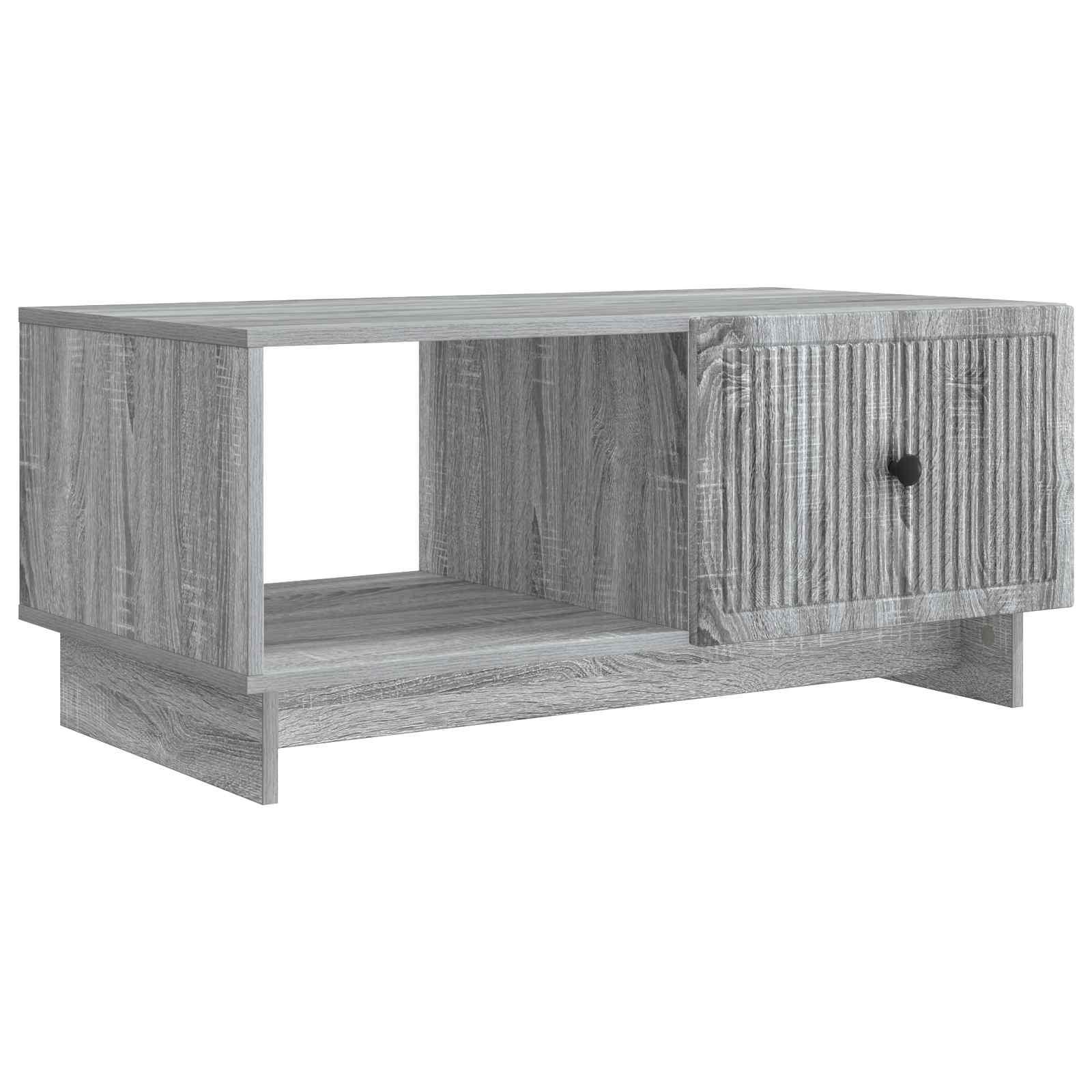 Sofabord Grå sonoma-eg 90 x 50 x 40 cm Konstrueret træ